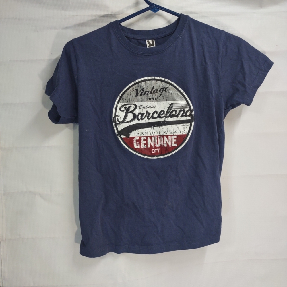 ROLY - M 10/12 - VINTAGE BARCELONA  CITY - COTTON BLEND T-SHIRT